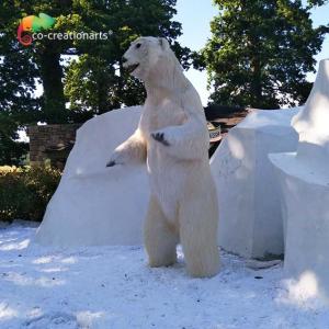 Water Retardant Animatronic Polar Bear animals