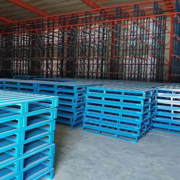 4 Way Durable Metal Warehouse Steel Pallet Heavy Duty Steel Pallet 1000 - 2000 Kg