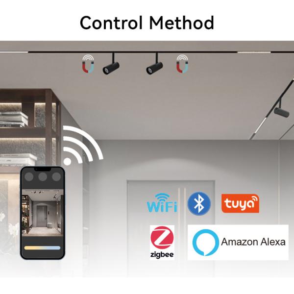 DC48V 12W Smart Magnetic Track Light Foldable Magnetic Linear Track Light