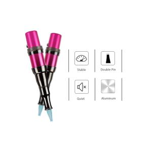 Rose Red Copper Double Pin Permanent Makeup Tattoo Machine 10V