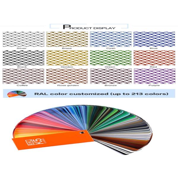 Copper / Aluminium Decorative Wire Mesh Metal Mesh Screen Curtain For Exhibit Hall