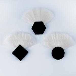 Durable White PBT Hair Compact Blusher Brush Cheek Makeup Brush