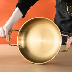 Gloden 304 Stainless Steel Stock Pot Non Stick Surface For Easier Cleaning