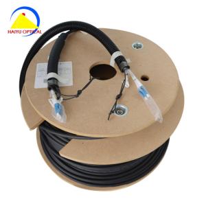 DLC Multimode GYFJH 2A1a 7.0mm 2Cores Optical Cable Assembly Outdoor Fiber Optic