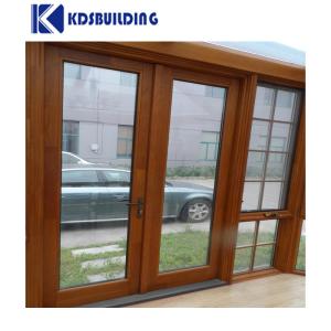 KDSBuilding American Style Wooden Glass Window Hand Crank Windows Solid Wooden