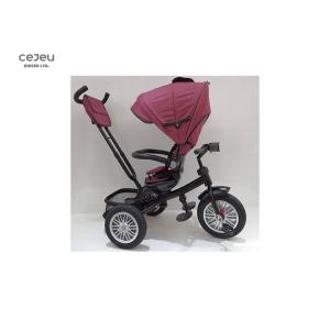 Inflatable Wheels Purple Tricycle Stroller Bike 12KG EN71