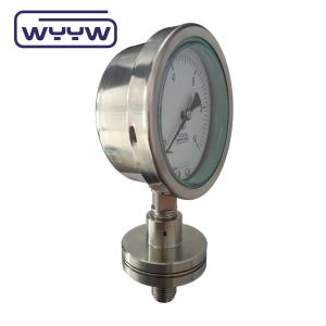 Temperature resist diaphragm pressure gauge