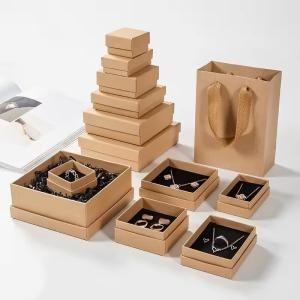 Square Recyclable Gift Jewelry Packaging Customised With Foam Insert