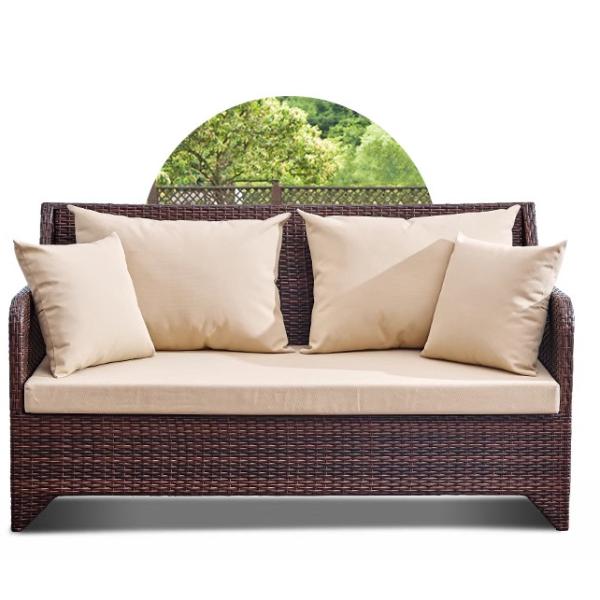 Single Rattan Garden Sofa Chair Waterproof Nordic Modern Terrace Combination