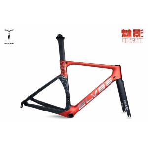 Quality NEW FULL Fiber CARBON 700C ROAD bike AERO FRAME fork 700C*47CM S-T for sale