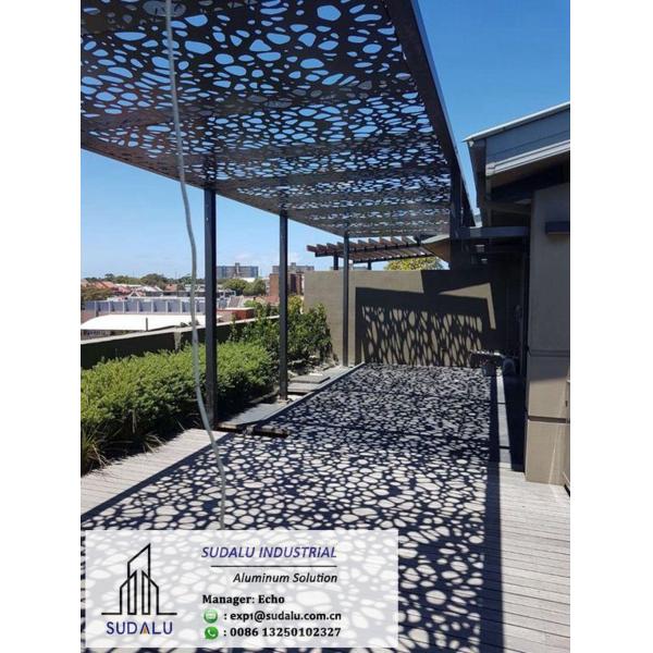 Powder Coated Aluminum Decorative Perforated Panel for Garden Fence Gate