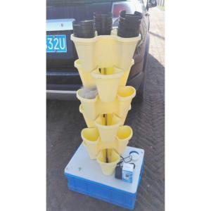 Plastic Modern Stacking Vertical Flower Pot For Substrate Cultivation