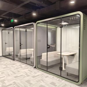 Customized Indoor Office Pod Acoustic Room Phone Booths For 4 Person