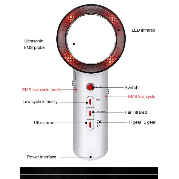 New Home Ultrasonic slimming instrument EMS Infrared Body Massager Fat Burner body beauty instrument