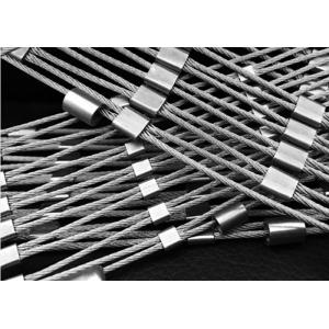 7*7 / 7*19 Stainless Steel Architectural Mesh , Ferruled Stainless Steel Rope