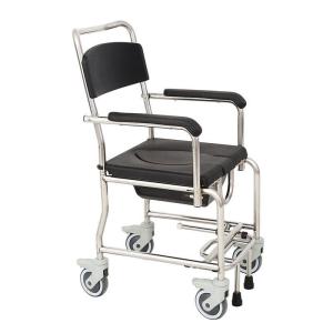 China Toilet Chair with Wheeled Potty Steel Lightweight Commode Chair on sale