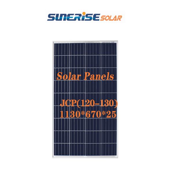 Buy JCP120 JCP130 1130*670*25mm IP68 Poly Solar Panel at wholesale prices