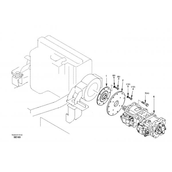Belparts Excavator Main Pump EC360 Hydraulic Pump SA 7220-00700 VOE 14512271