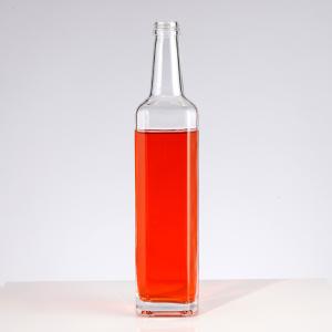 Glass Oil Bottle 500ml with Clear Collar Material and Customized Logo