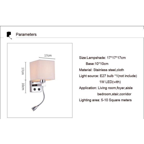 Fabric Led Wall Lights Cloth Lamp Stair Hotel Corridor Living Room Bedroom Aisle Bedside bed headboard lamp (WH-VR-82)