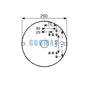 1R14-823 Goodyear Air Spring Assemblies W01M586223 Firestone Suspension Air