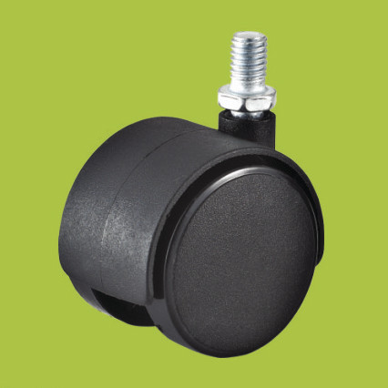 Buy office chairs making accessories black thread stem Nylon casters at wholesale prices