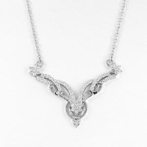 Cubic Zirconia 925 Sterling Silver Necklaces Flying Pheonix