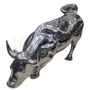 201 304 316 Cow Shape Sculpture Stainless Steel Metal Fabrication With 8k Mirror