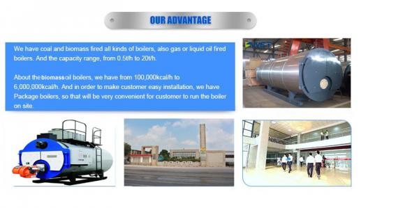 Low pressure 6t waste oil water tube industrial steam boiler for food industry