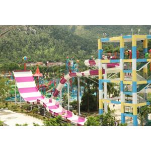 Giant Aqua Park Equipment Exciting Swwiming Pool Waterslides For Water Park