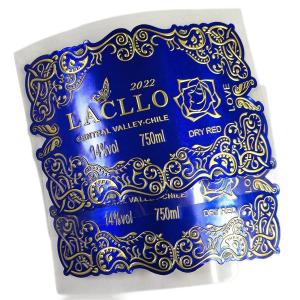 Low MOQ Gold Foil Wine Label Texture Paper Wine Label Alcohol Drink Glass Metal