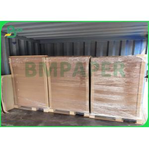 Fade Resistance Eco - Friendly High Glossy Coated Brown Kraft Paper