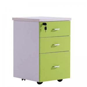 Quality Modern Furniture Style Solid Wood Lockable Office File Cabinet with Push-pull Design for sale