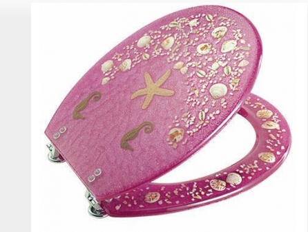 poly-resin toilet seat cover,sea horse toilet seat ,sanitary ware,BATHROOM,sand,transparent seat