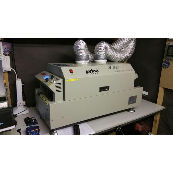 T961 Mini SMT Reflow Oven For LED 230*730mm 6 Zones 3.5KW Table Top welding