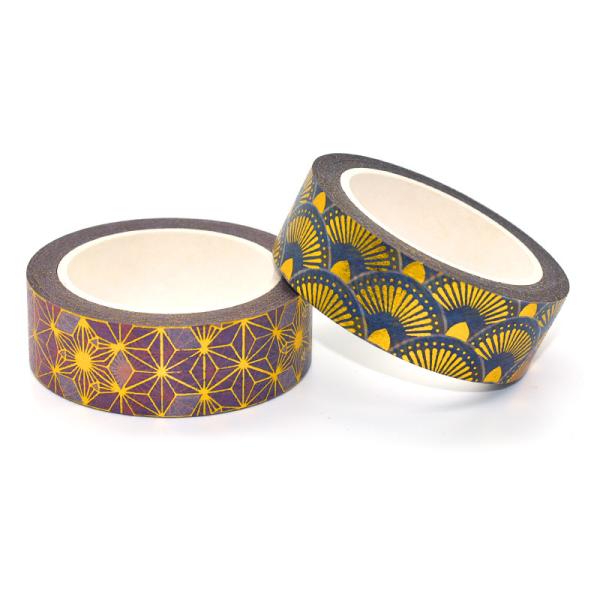 Custom Printed Ins Style Gold Foil Washi Tape Set Personalizada