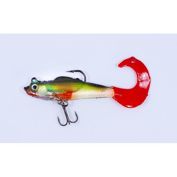 Silicone Lead Fishing Lures Baits Equipped With A Single Three Hooks 9g 9cm