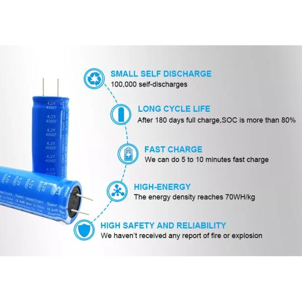 Made In China 4.2v 4000f Super Capacitor Battery For Car Start Electric Vehicle