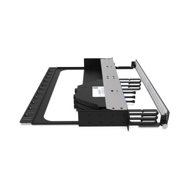 Rongbang RBTX-PP03 1U High Density Hybrid Fiber & Copper Modular Panel 3 MPO/MTP to 72 LC Ports 12 Jack for Data Center
