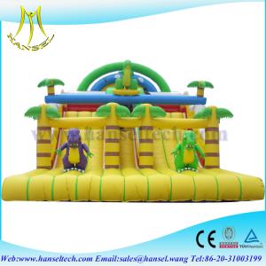 Quality Hansel Hot Commercial Inflatable Slide with customized bouncy slide for sale