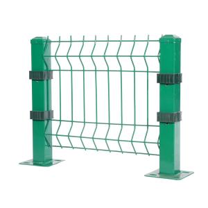 Easily Assembled Customized Metal PVC Coated 3d V Bending Welded Wire Mesh Fence
