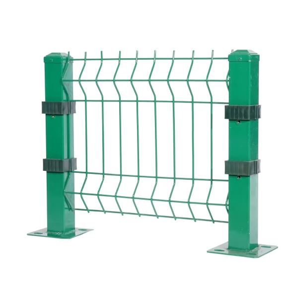 Easily Assembled Customized Metal PVC Coated 3d V Bending Welded Wire Mesh Fence
