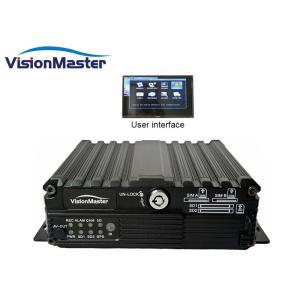 Mini Mobile HD DVR 4 Channel Dual SD Card Easy Installation With Free CMS