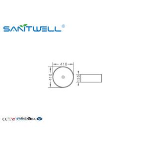 Golden Decal Ceramic Wash Basin / Various Colors Porcelain Bathroom Basin