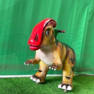 Three Wheels Animatronic Dinosaur Ride Remote Control Lifelike Attraction 80