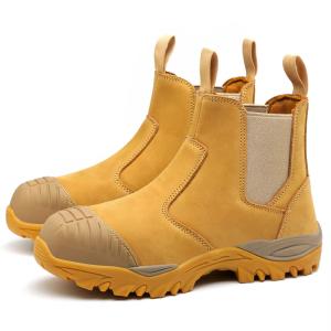 Waterproof Nubuck Leather Safety Boots For Men Wholesale