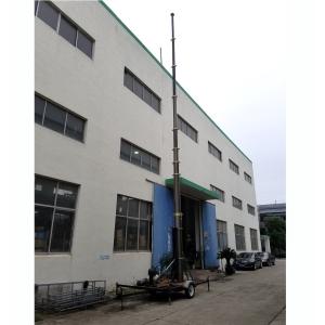 Quality 20m Lockable Pneumatic Telescopic Mast 100kg payloads- NR-3600-20000-100L cell tower mast-pneumatic mast-nrentech mast for sale