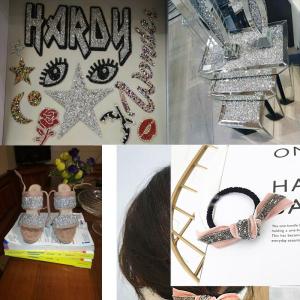 Hot fix rhinestone crystal rhinestone appliques gold rhinestone applique