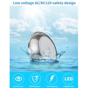 210x28mm In Ground Swimming Pool Lights , Resin Filled LED Underwater Pool Light