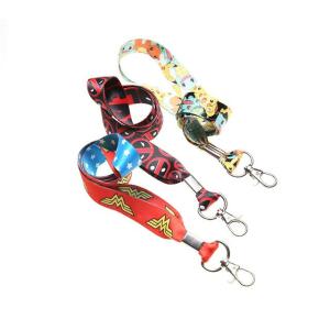 Sublimation Printing Cartoon Character Lanyards 20*900mm